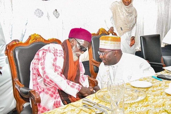 Vice President Dr. Mahamudu Bawumia with Chief Imam, Sheikh Osman Nuhu Sharubutu