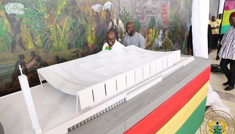 President Akufo-Addo unveiling the design of the National Cathedral