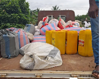 A photo of some of the stolen items