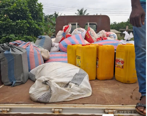 A photo of some of the stolen items