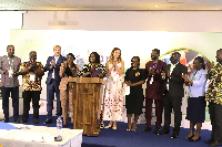 The dignitaries at the launch of the InnoWaste project
