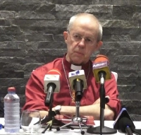 Archbishop of Canterbury, His Grace Justine Welby, at Press conference in Accra on February 11