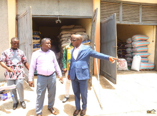 The team was conducted around the school’s food storage facilities