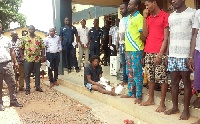 Suspects paraded