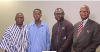 [L-R] Alhassan Andani, Hakeem, Alfred Ocansey and a representative from Social Welfare