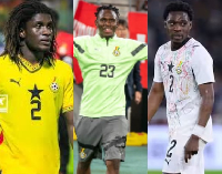 L-R: Caleb Yirenkyi, Kwabena Adu and Derrick Kohn are Black Stars players