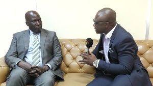 TV3's News anchor Alfred Ocansey in an  interview with head of banking supervision department