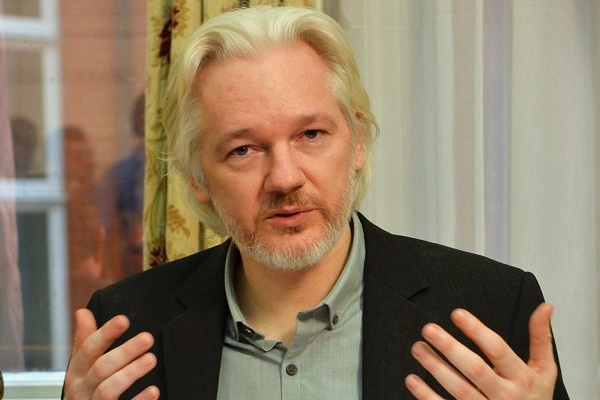 Assange spoke on the balcony of the Ecuadorian embassy: