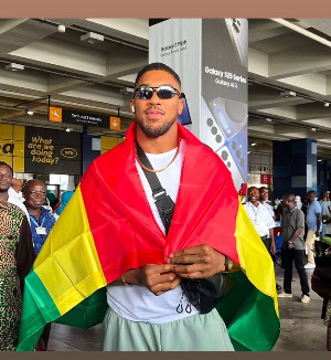 Anthony Joshua is in Ghana to support the 'Battle of the Beasts' boxing event