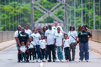 A photo of the tourists