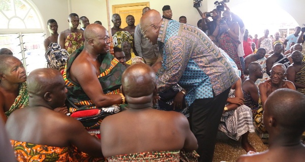 President Nana Addo Dankwa Akufo-Addo pays visit to Otumfuo