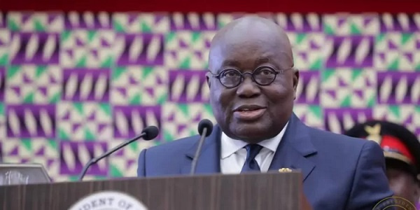 The president of Ghana, Nana  Akufo-Addo