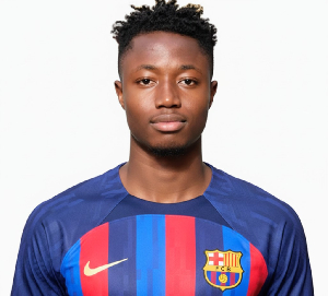Hafiz Gariba plays for Barcelona U19 team