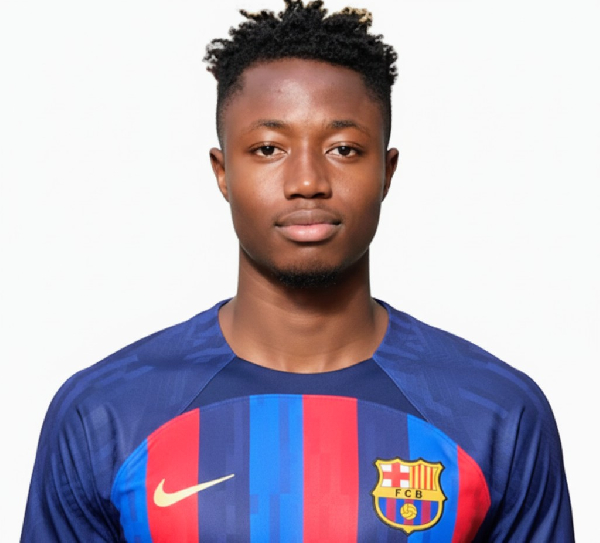 Hafiz Gariba plays for Barcelona U19 team