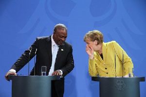 Chancellor Merkel And John Mahama 