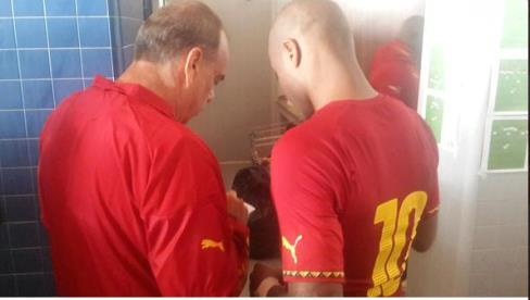 Avram Grant and Dede Ayew