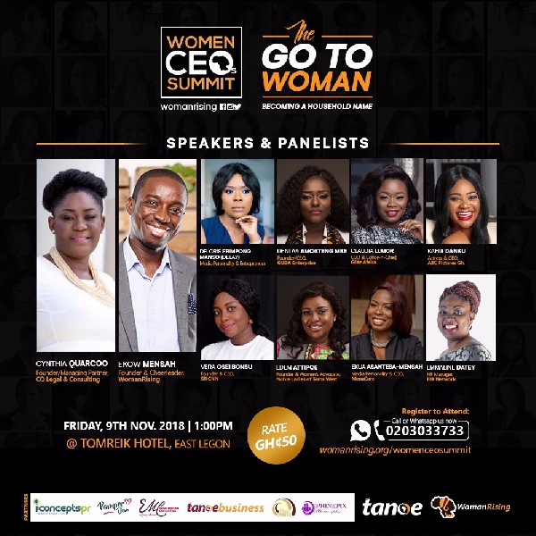 The summit will take pace on the 9th of November at Tomreik Hotel in Accra