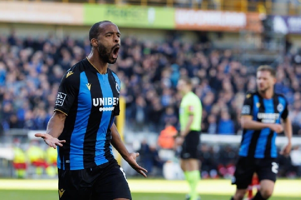 Ghana defender Denis Odoi sees red as Club Brugge misses out on Europa Conference League final