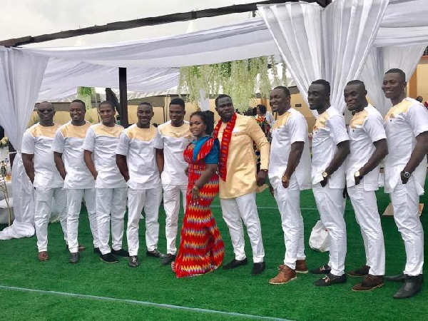 Bride and Groom with Groomsmen