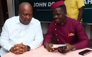 President John Dramani Mahama (L) and Azubila Emmanuel Salam (R)