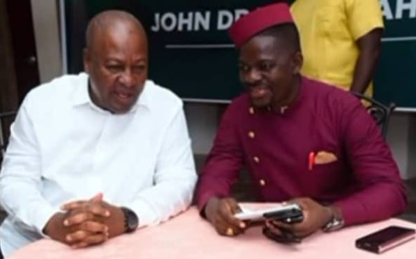 President John Dramani Mahama (L) and Azubila Emmanuel Salam (R)