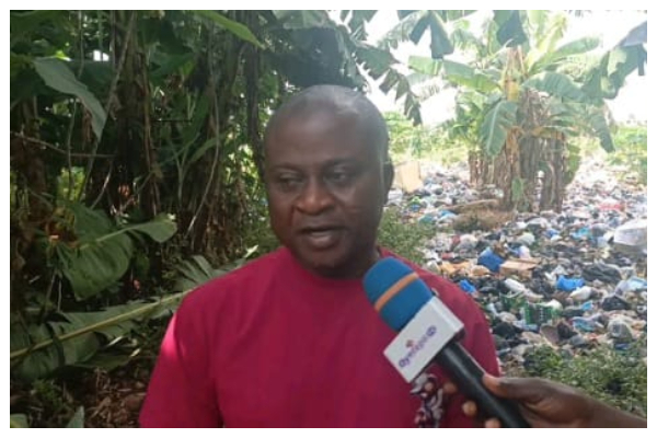 A resident of Asonomaso lamenting about the situation
