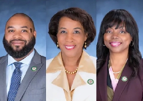 L-R: Koran Saines, Phyllis Randall and Sylvia Glass