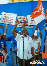 Dr Mahamudu Bawumia with some electoral area coordinators