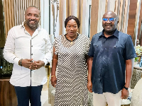 John Boadu, Daavi Ama and Dr Mahamudu Bawumia when they met