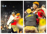 The moment Abonko and other security personnel intervened