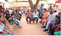 James Gunu,(3rd from right) is the Volta Regional Minister