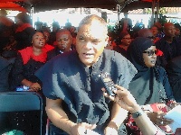 Ivor Kobina Greenstreet at the funeral of Major Maxwell Mahama