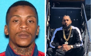 Eric Holder, 32, was found guilty of killing Nipsey Hussle - Left Photo Credit: Los Angeles Police
