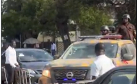 Screenshot from a video of Wontumi’s arrival at the Accra High Court
