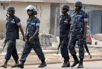 A file photo of some Personnel of the Ghana Police Service