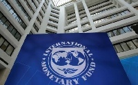 The logo of the International Monetary Fund (IMF)