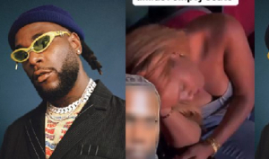 Another woman was spotted fast asleep during Burna Boy's concert in Houston, Texas
