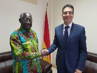 Senior Minister, Yaw Osafo Maafo and  Egyptian Ambassador to Ghana, Emad Magdy Hanna