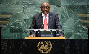 South Africa's President Cyril Ramaphosa addresses the 80th United Nations General Assembly at U.N.