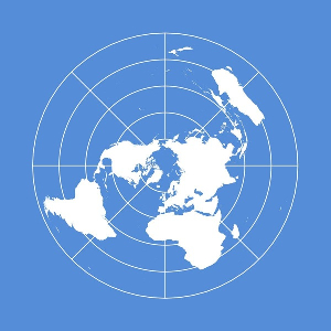 The  the size of Africa and the other continents on the new map