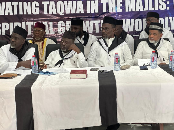 Some of the leaders at the Majlis Ansarullah Ghana conference