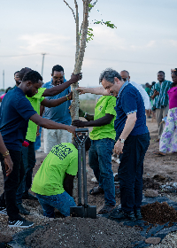 The engagement also featured a symbolic tree planting exercise