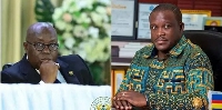 President Akufo-Addo and Ningo-Prampram MP, Sam George