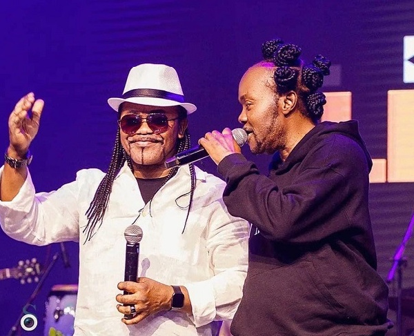 Nana Acheampong [L] with Daddy Lumba [R]