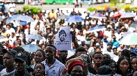 Young people marched in Maputo to honour the late musician, Azagaia
