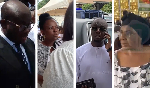 Godfred Dame, Justin Kodua, Cecilia Dapaah, others spotted at Justine Agbenu’s funeral