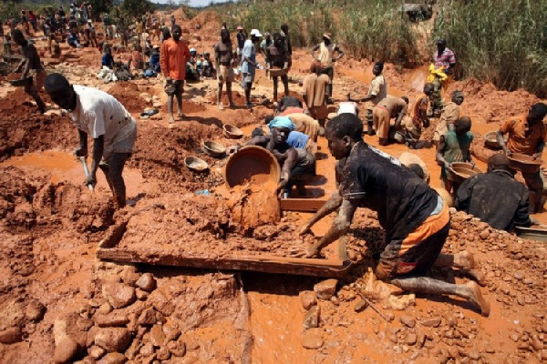 File photo of workers at a concession site