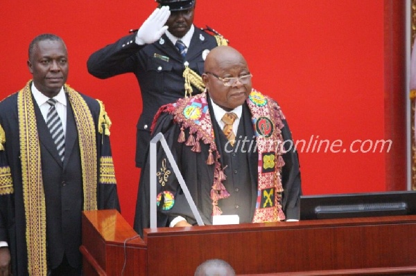 Speaker of Parliament, Professor Aaron Michael Oquaye