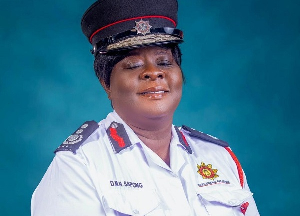 AG CFO Daniella Mawusi Ntow Sapong spoke at the launch of fire safety education for basic schools
