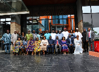 The briefing took place at the Sheraton Hotel in Accra on Wednesday, April 23, 2026